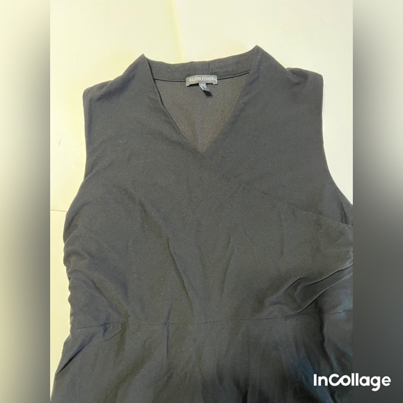 Eileen Fisher Cross Front Sleeveless Dress - Picture 5 of 11